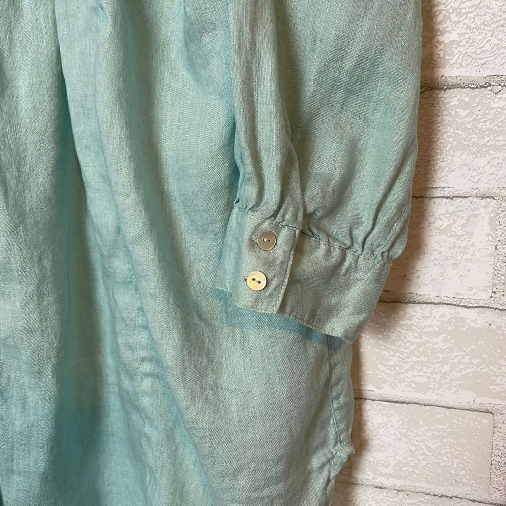 Soft Surroundings Linen Button Down Tunic 1x - image 2